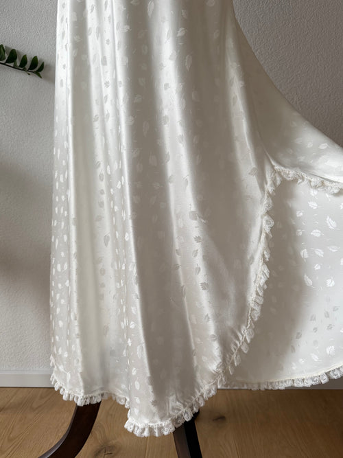 Carole Hochmann Bridal Maxi Satin Peignoir Set Size S