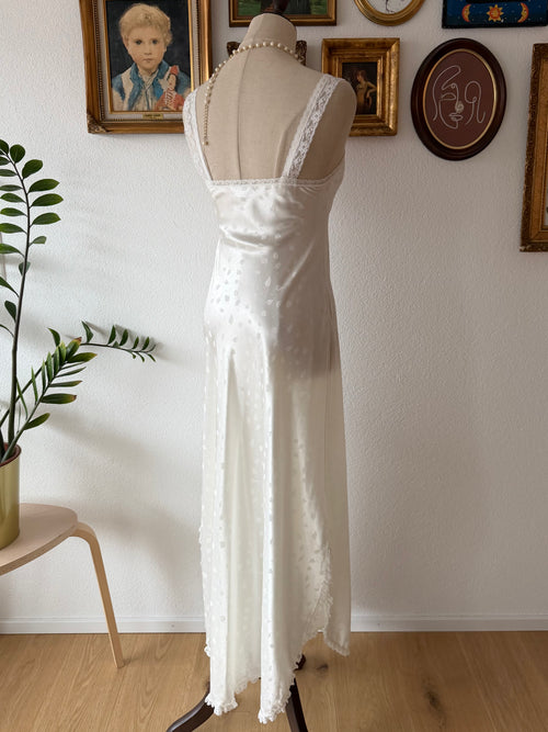 Carole Hochmann Bridal Maxi Satin Peignoir Set Size S