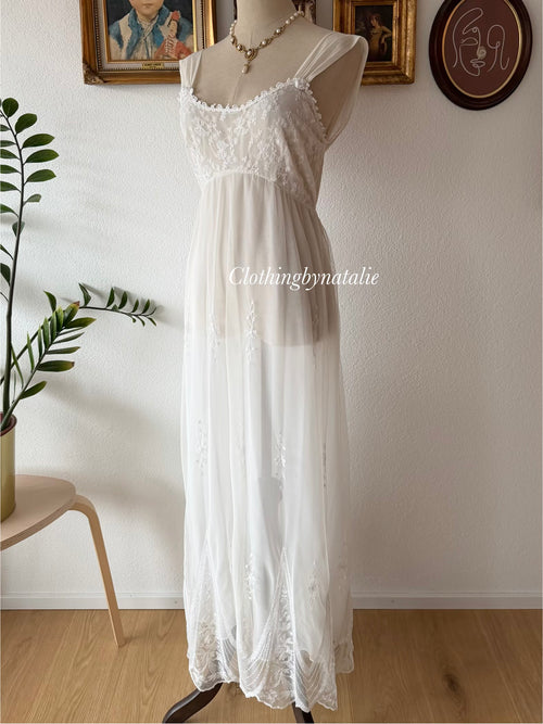 Flora Nikrooz Fairy Mesh Maxi Nightgown Size S/M