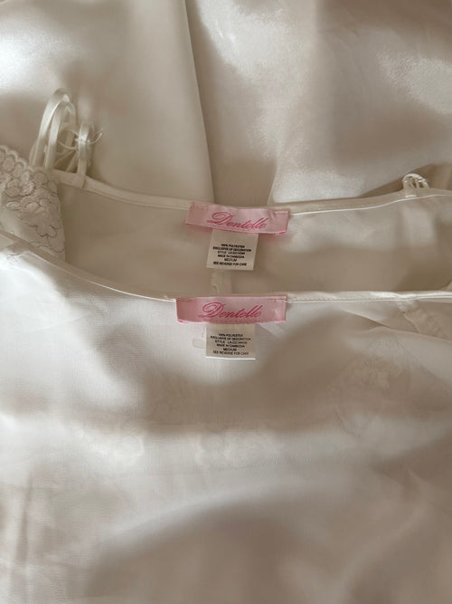 Dentelle Bridal Maxi Peignoir Set Size M