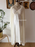 Delicates Bridal Satin Maxi Peignoir Set Size M