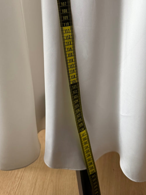Neiman Marcus White Satin Maxi Gown size M