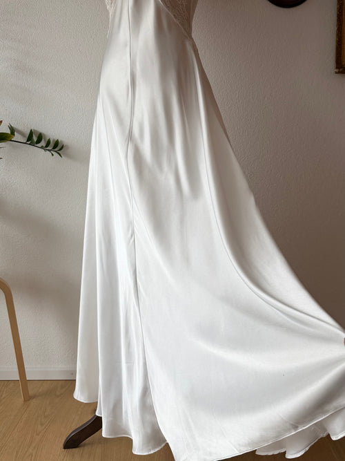 Inbloom Bridal Satin Maxi Peignoir Set Size M