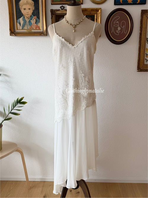 Delicates Bridal Chiffon Peignoir Set Size L