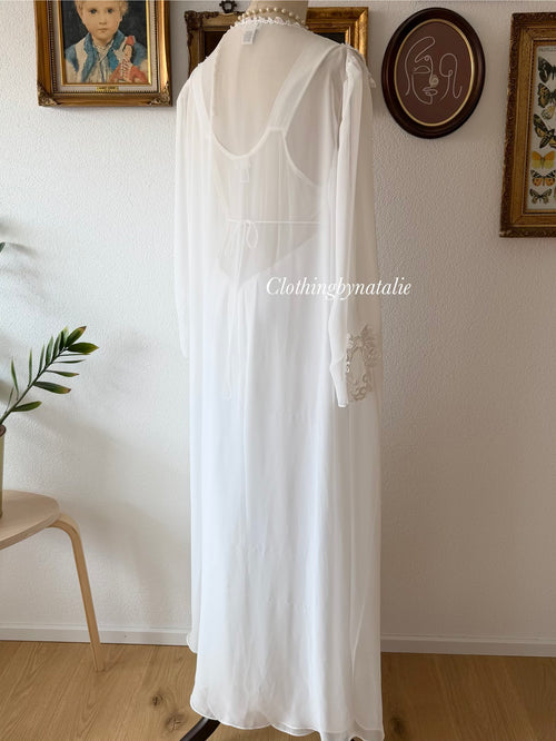 Lingerie Cacique Bridal Peignoir Set Size M/small L