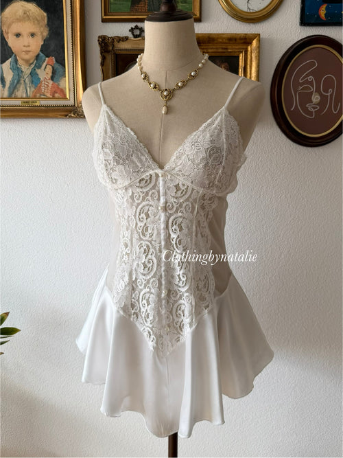 Alana Gale Mini Bridal Peignoir Set Size S