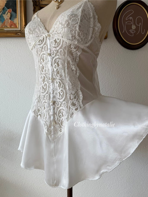 Alana Gale Mini Bridal Peignoir Set Size S