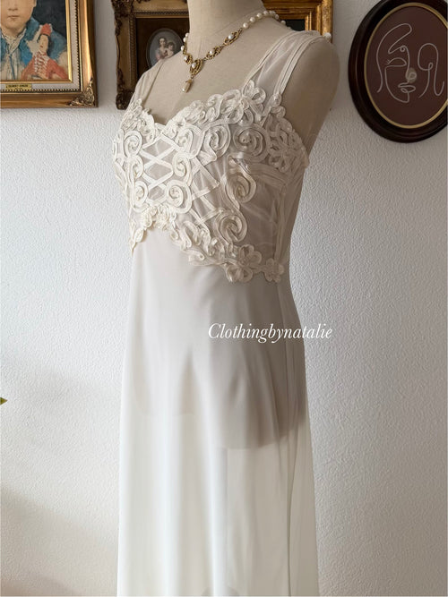 California Dynasty Maxi Chiffon Gown Size M