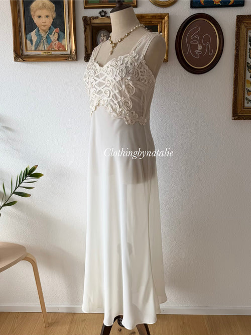 California Dynasty Maxi Chiffon Gown Size M