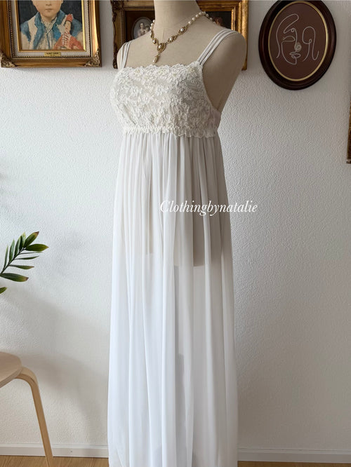 Inbloom Bridal Maxi Chiffon Gown Size S/M