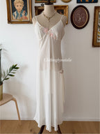 Delicates Sheer Chiffon Maxi Gown Size M