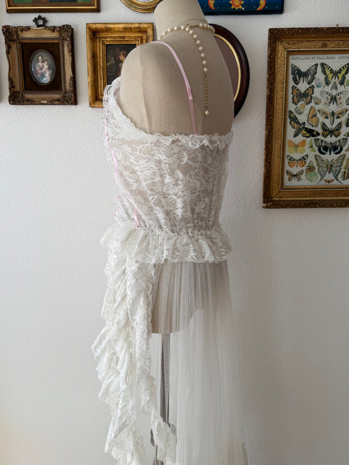 Victorian Style Mesh Maxi Tutu Babydoll Size S/M