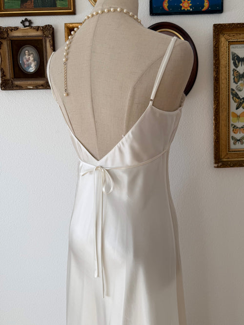 Neiman Marcus Bridal Satin Maxi Gown Size S