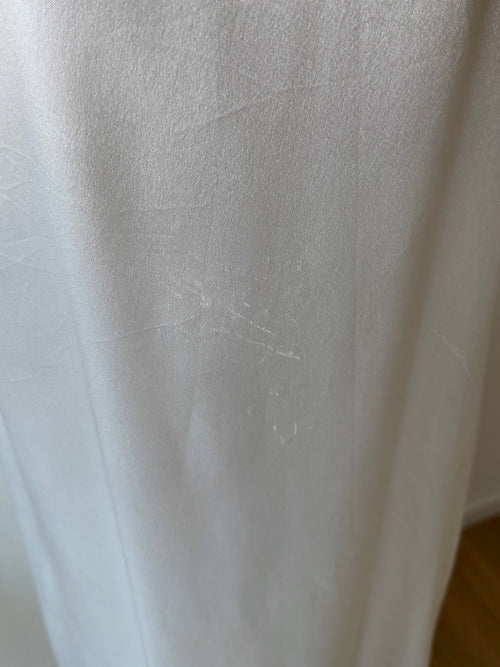 Miss Dior White Maxi Satin Gown Size L