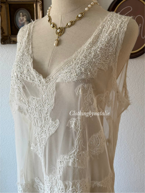 Newport News Maxi Sheer Gown Size L