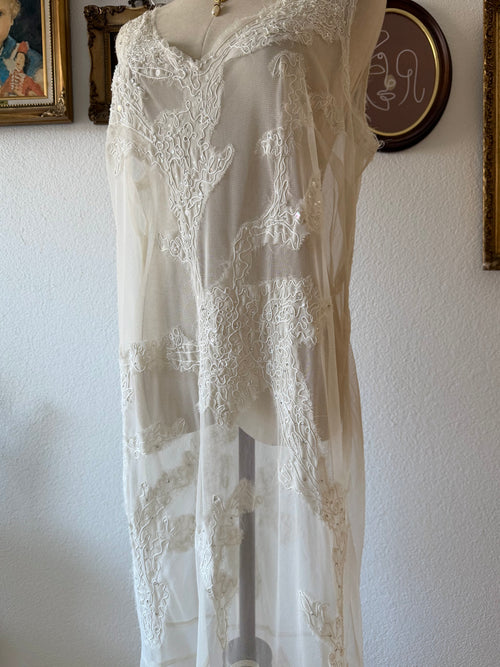 Newport News Maxi Sheer Gown Size L
