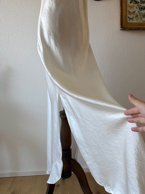 Victoria’s Secret White Maxi Satin Gown Size S