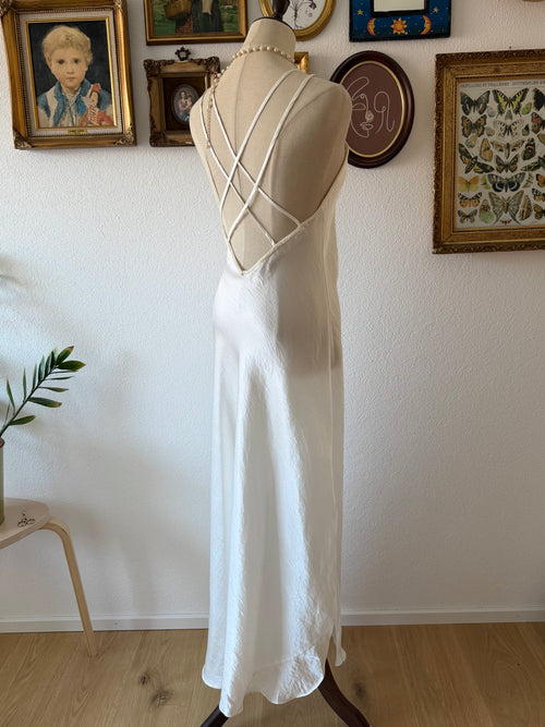 Victoria’s Secret White Maxi Satin Gown Size S