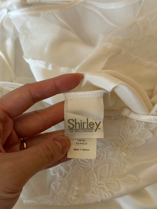 Shirley of Hollywood Bridal Maxi Satin Gown Size S
