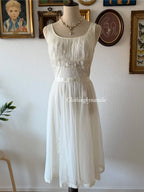 Shadowline White Nylon Chiffon Babydoll size S/M