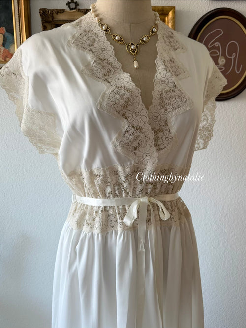 Amaretta Bridal Maxi Satin Gown Size M