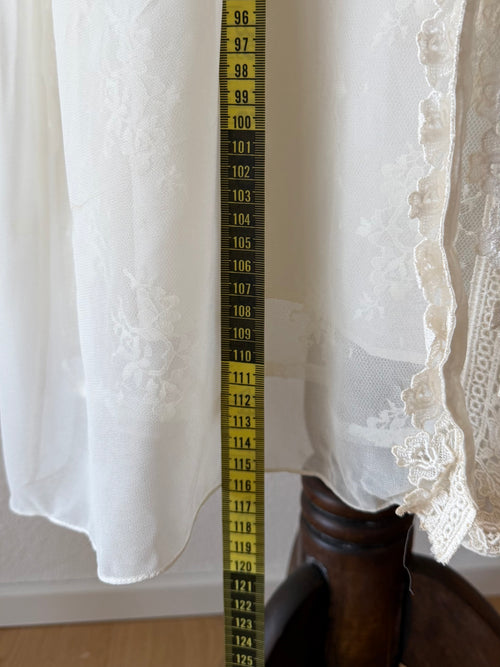 Nilani Bridal Satin Lace Peignoir Set Size S