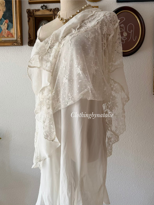 Delicates Bridal Lace Peignoir Set Size XL