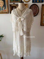 Delicates Bridal Lace Peignoir Set Size XL