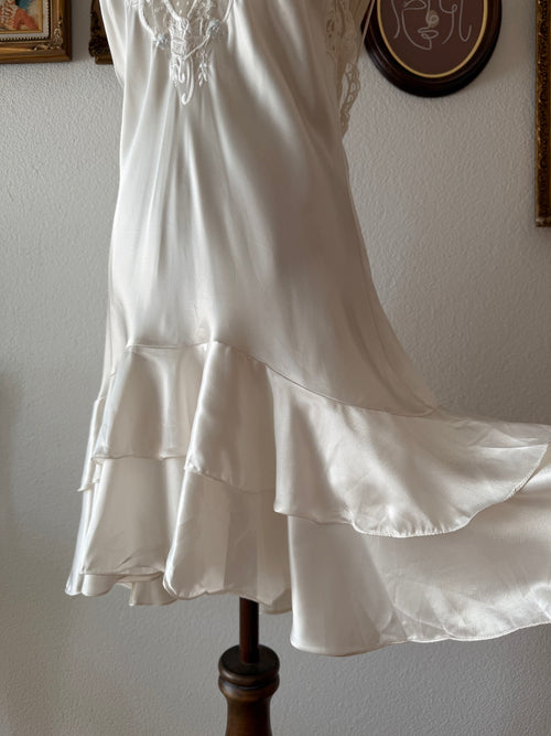 Sara Beth Bridal Satin Peignoir Set Size M