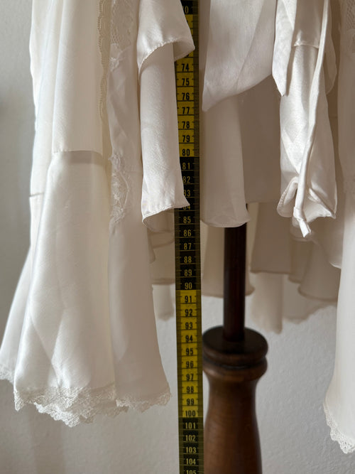 Sara Beth Bridal Satin Peignoir Set Size M