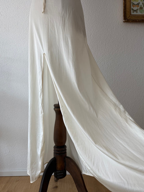 Vintage Cream Bridal Maxi Peignoir Set Size S