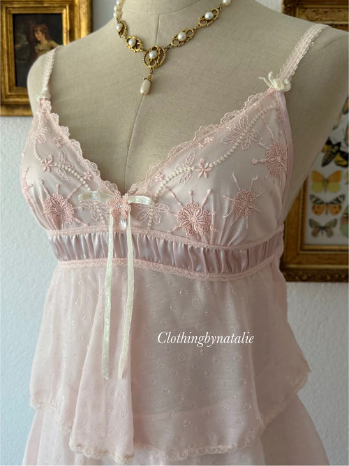 Fairy Tutu Pink Chiffon Babydoll Size S