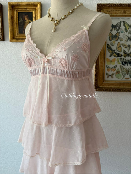 Fairy Tutu Pink Chiffon Babydoll Size S