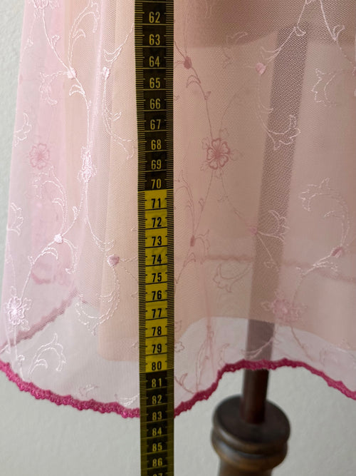 Embroidery Fairy Pink Mesh Babydoll Size S/small M