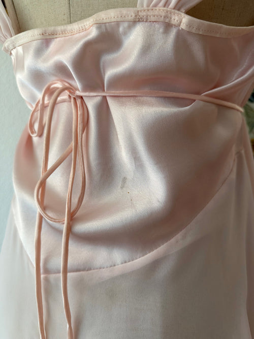 Flora Nikrooz Pink Chiffon Babydoll Size M
