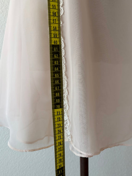 Flora Nikrooz Pink Chiffon Babydoll Size M