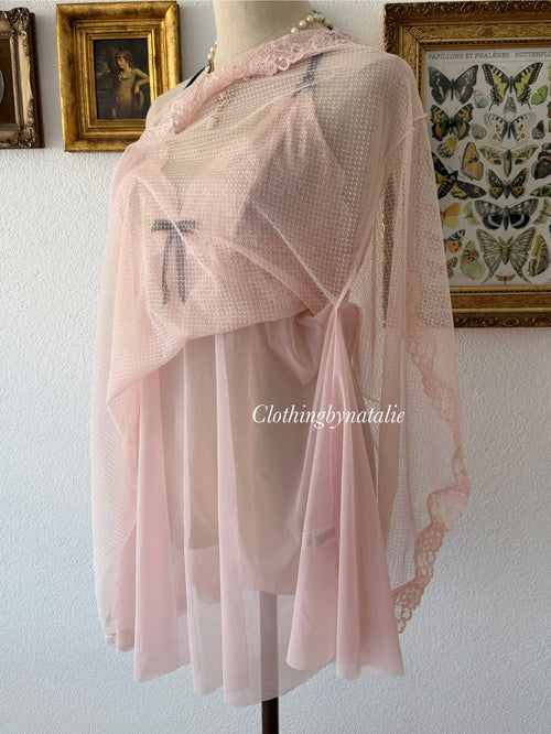 Fairy Pink Mesh Babydoll Size M