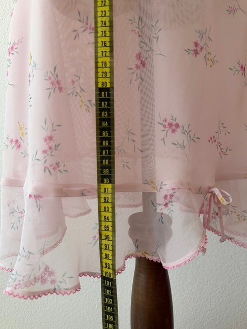 Jones Newyork Pink Floral Chiffon Slip Size M