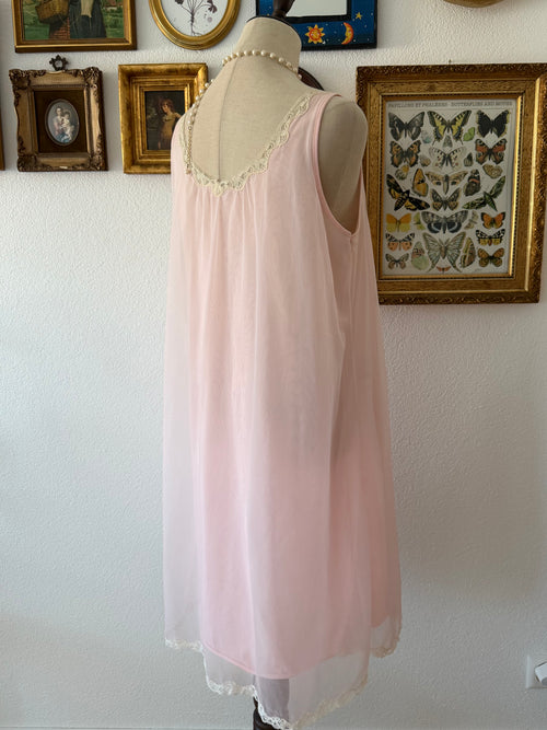 Frenchmaid Pink Nylon Babydoll Size M