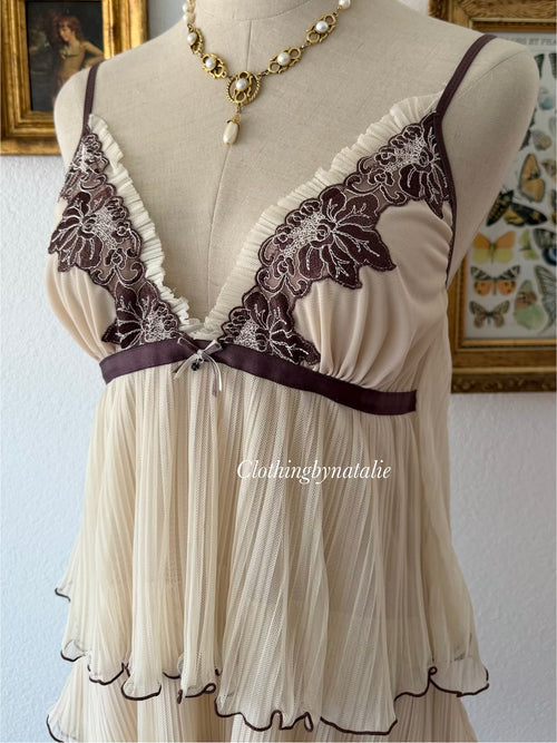 Tutu Brown Mesh Slip Size S