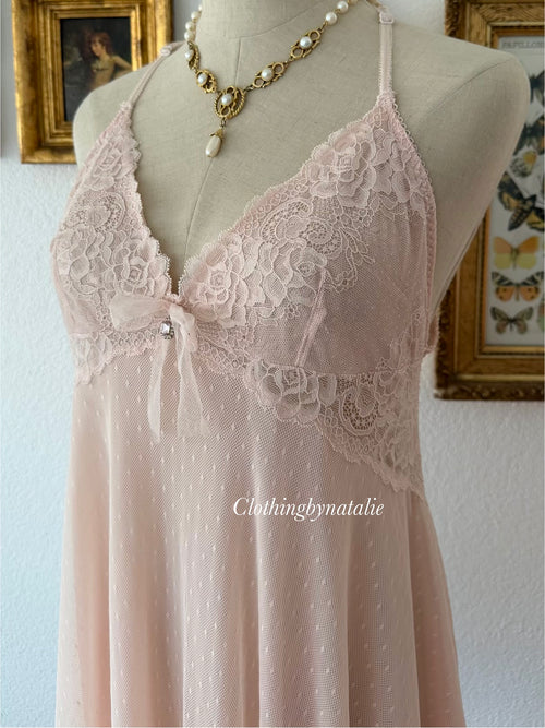 Fairy Pink Lace Babydoll Size M