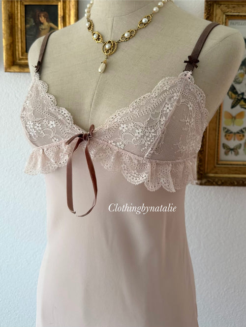 Hunt Pink Chiffon Slip Size S