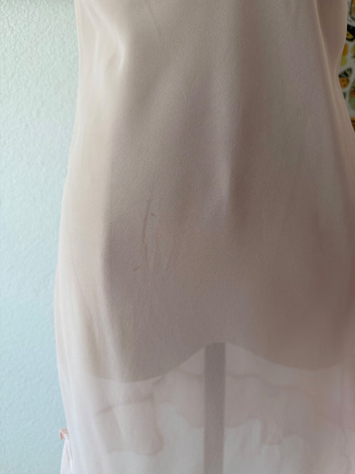 Hunt Pink Chiffon Slip Size S