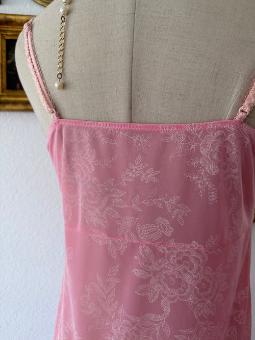 Venus Pink Nylon Slip Size M