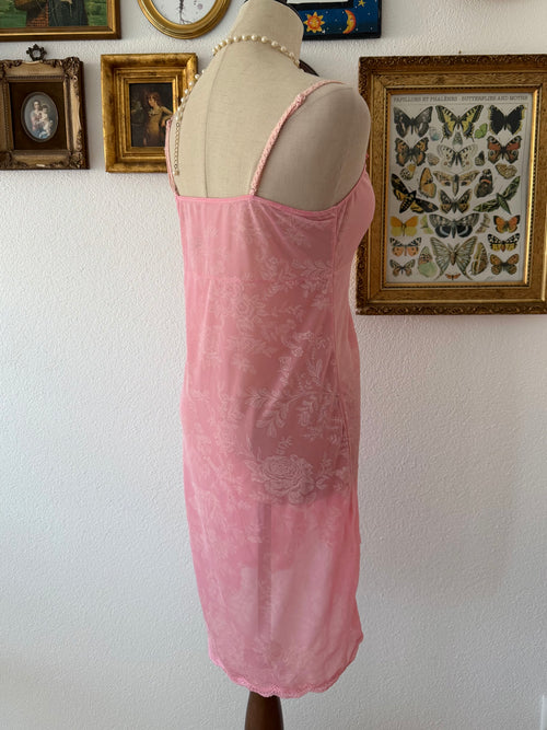 Venus Pink Nylon Slip Size M