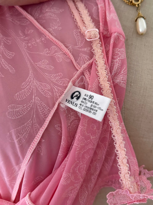 Venus Pink Nylon Slip Size M