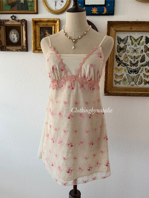 Amphi Embroidery Mini Dress Size S