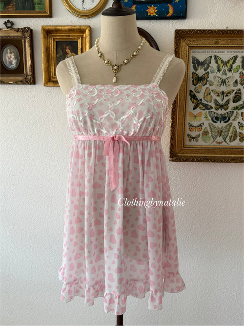 Latelne Heart Chiffon Babydoll Size S/small M