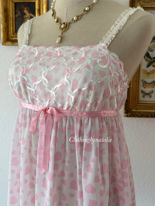 Latelne Heart Chiffon Babydoll Size S/small M