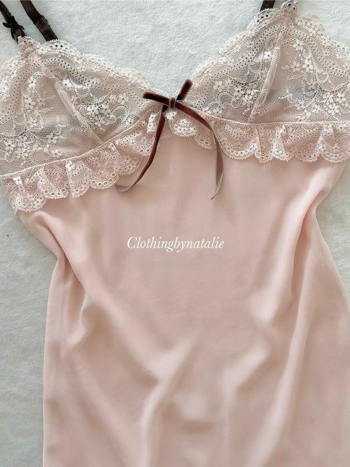 Hunt Pink Chiffon Slip Size S